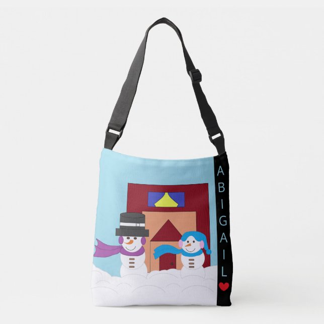 Bolso Cruzado Invierno de nieve (Anverso)