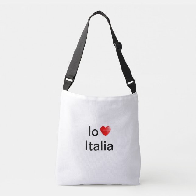 Bolso Cruzado Io amo Italia (Anverso)