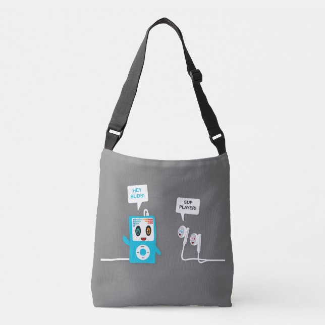Bolso Cruzado iPod y Buds Meet Up Blue Edition (Anverso)