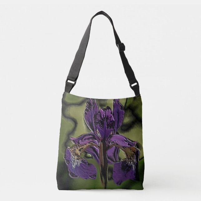 Bolso Cruzado Iris púrpura (Anverso)
