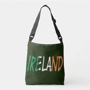 Bolso Cruzado Irlanda sobrepuesta en el banco de bandera irlande