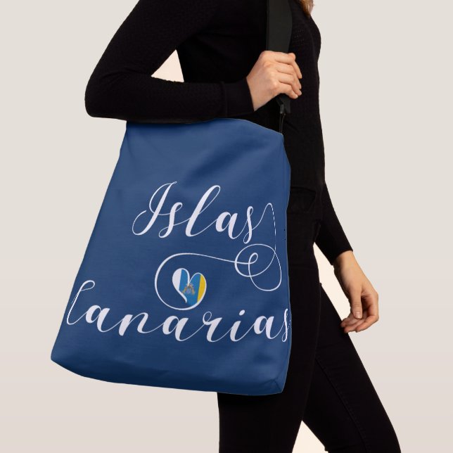 Bolso Cruzado Islas Canarias, Corazón de Bandera de las Islas Ca (Detalle)