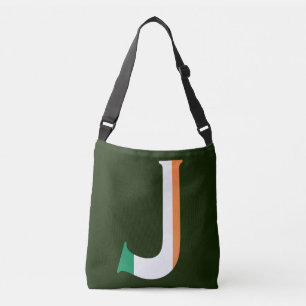 Bolso Cruzado J Monograma sobrepuesto en cbcnt de bandera irland