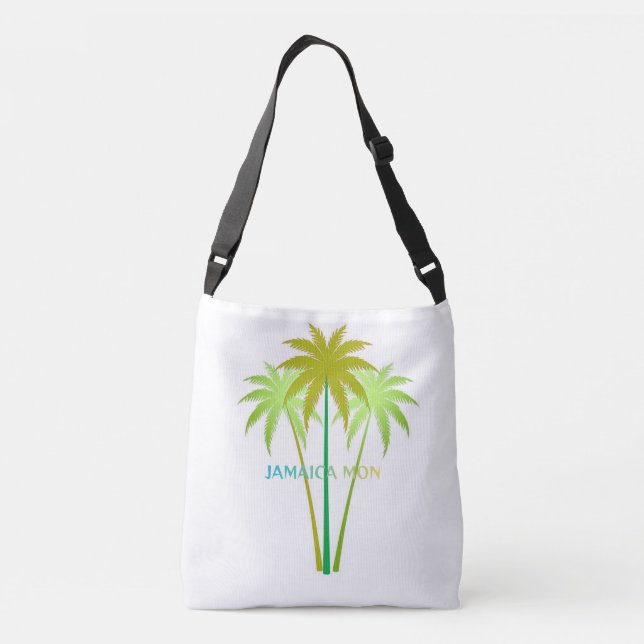 Bolso Cruzado Jamaica palm trees (Reverso)