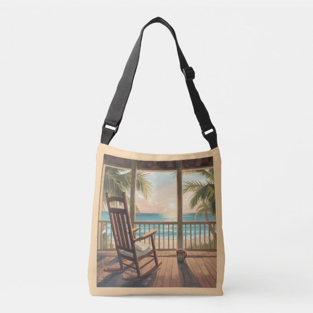 Bolso Cruzado Jamaica porch life morning (Anverso)