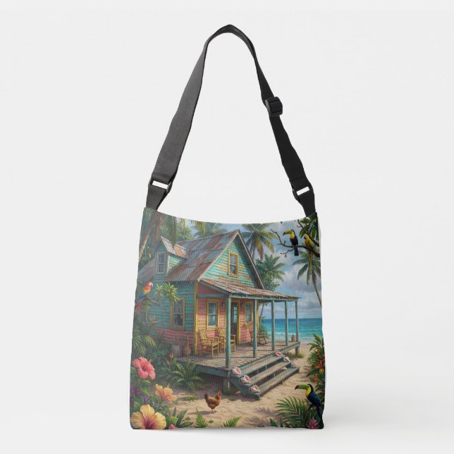 Bolso Cruzado jamaican beach cottage (Anverso)
