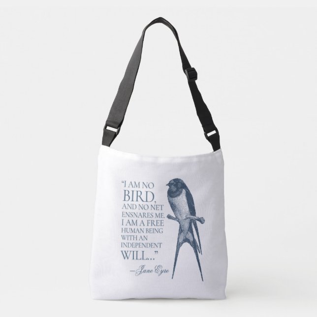 Bolso Cruzado Jane Eyre - No Soy Pájaro - Tragar (Anverso)
