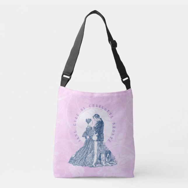 Bolso Cruzado Jane Eyre y Edward Rochester con Pilot Pink (Anverso)