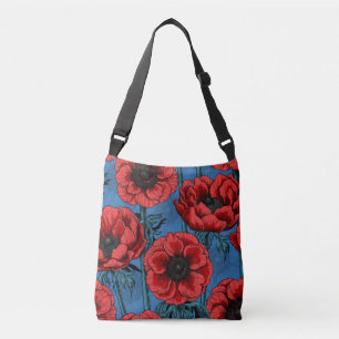 Bolso Cruzado Jardín anémico rojo