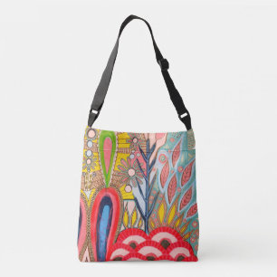 Bolso Cruzado Jardín capilar; Caja de cereales Tote Jardín