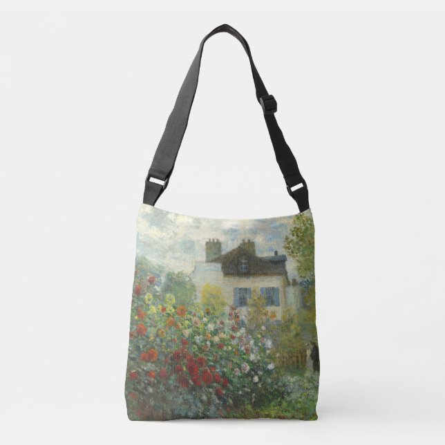 Bolso Cruzado Jardín de artistas monet en pintura argentina (Anverso)