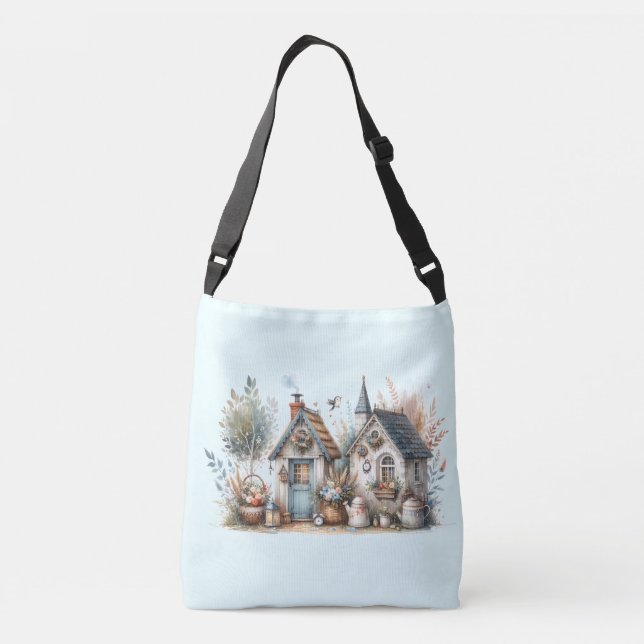 Bolso Cruzado Jardín de cabaña (Reverso)