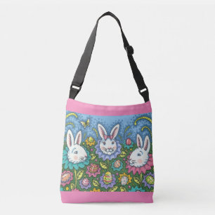 BOLSO CRUZADO JARDÍN DE HUEVOS DE ORIENTE SIMILAR, FLORES DE RAB