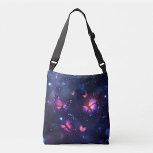 Bolso Cruzado Jardín de mariposas nocturnas celestiales