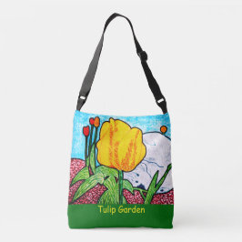 Bolso Cruzado Jardín de tulipanes