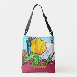 Bolso Cruzado Jardín de tulipanes