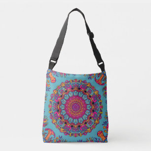 Bolso Cruzado Jardín Psicodélico de Mandala