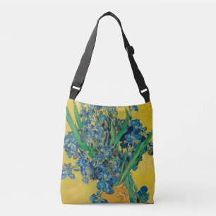 Bolso Cruzado Jarrón Van Gogh con Iris Clasicismo Impresionista