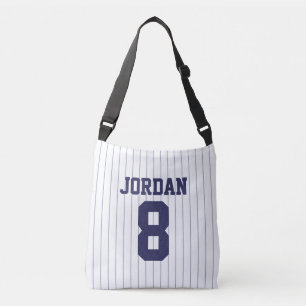 Bolso Cruzado Jersey de béisbol con nombre y número personaliz