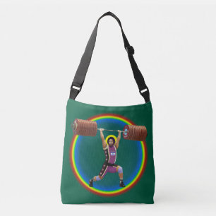 Bolso Cruzado Jesucristo haciendo la limpieza y la corona