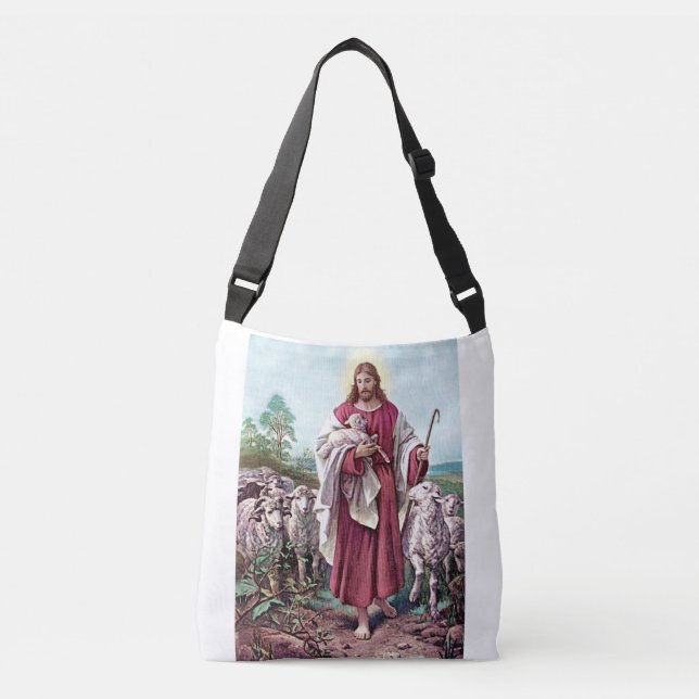 Bolso Cruzado Jesús, El Buen Pastor  (Anverso)