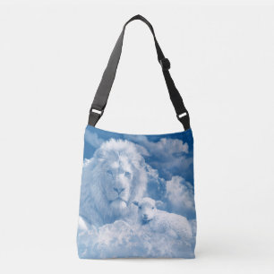 BOLSO CRUZADO JESÚS EL LAMB Y JESÚS EL LEÓN