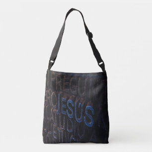 Bolso Cruzado Jesús en Piedra Azul Dios Cristiano Amor