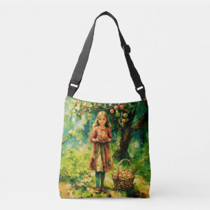 Bolso Cruzado Joven Chica en un huerto de Apple