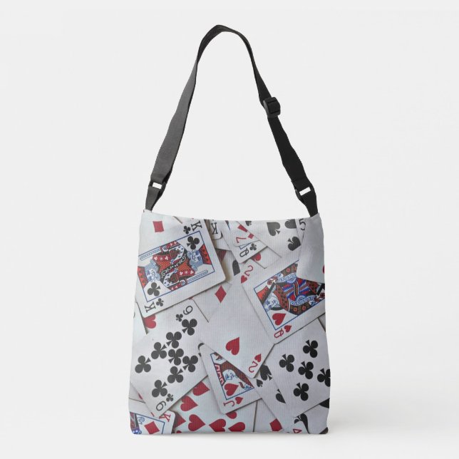 Bolso Cruzado Juegos de cartas de póquer Reina Rey (Reverso)