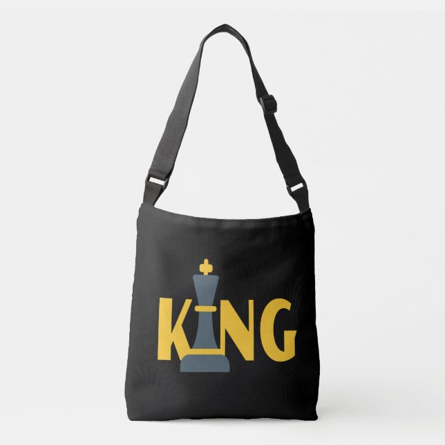 Bolso Cruzado Jugador de ajedrez Rey (Anverso)