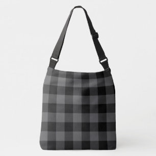 Bolso Cruzado Juguete de búfalo negro gris