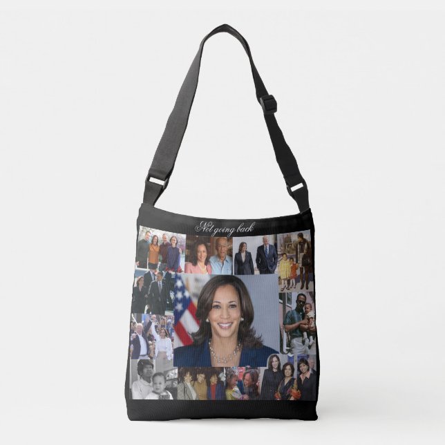 Bolso Cruzado Kamala Harris All-Over Cross-Body Tote Bag (Anverso)