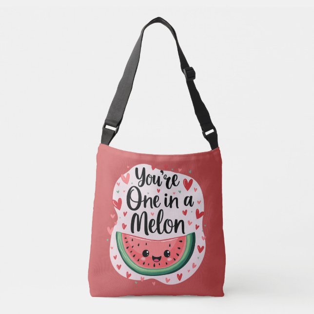 Bolso Cruzado Kawaii: "Eres uno en un melón" (Anverso)