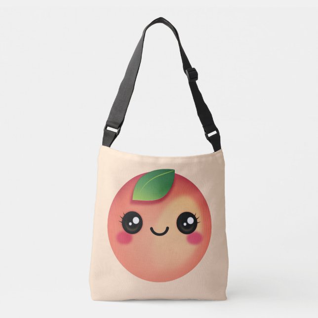 Bolso Cruzado Kawaii Peach Crossbody Bag (Anverso)