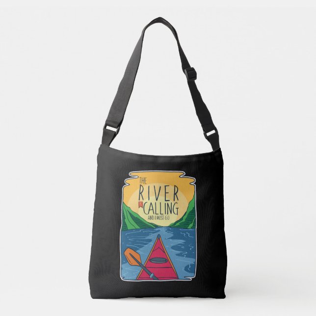 Bolso Cruzado Kayak - El Río Llama Y Debo Ir (Anverso)