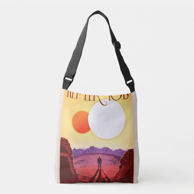 Bolso Cruzado Kepler Space Travel Destination Planet Adventure (Anverso)