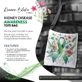 Bolso Cruzado Kidney Disease Awareness Tote Bag