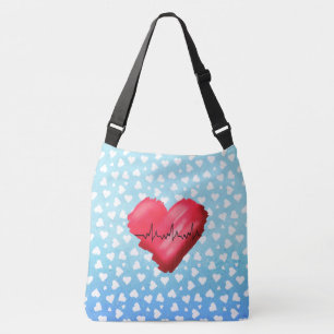 Bolso Cruzado KiniArt Latido Corazones