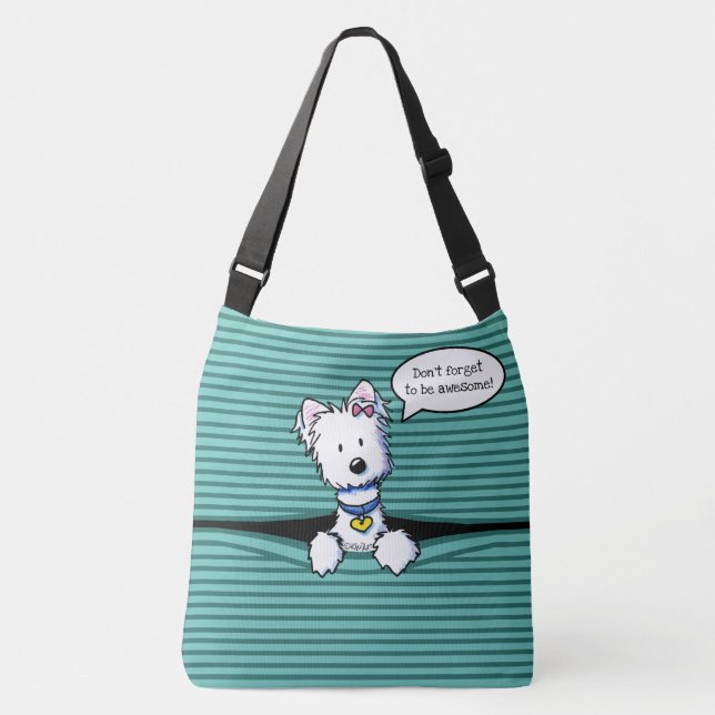 Bolso Cruzado KiniArt Peek-a-boo Westie (Anverso)