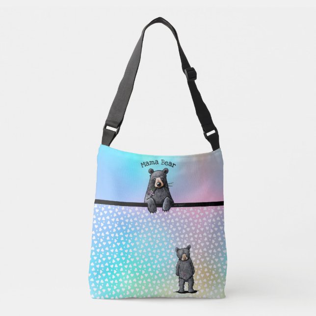 Bolso Cruzado KiniArt Rainbow Mama Bear Bear (Anverso)