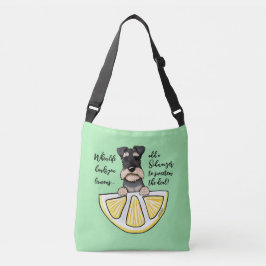 Bolso Cruzado KiniArt Schnauzer Life Lemons Crossbody Bag