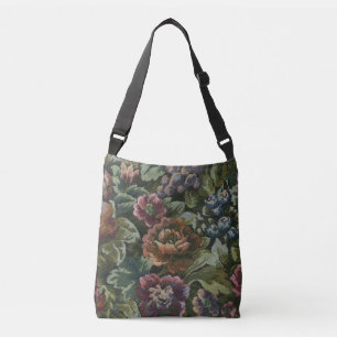 Bolso Cruzado Kit Dopp Floral Vintage Cómodo de la Abuela