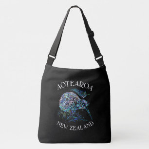 BOLSO CRUZADO KIWI NUEVA ZELANDIA PAUA CROSSBODY BAG
