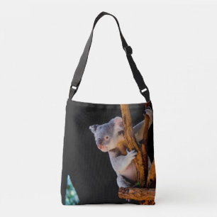 Bolso Cruzado Koala cortado en gris árbol