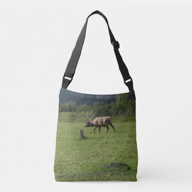 Bolso Cruzado Kodiak Alaska Bull Elk Horns Antler Photo Design (Anverso)