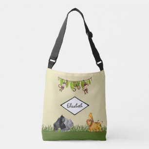 Bolso Cruzado La aventura del Ilustracion animal en la jungla de