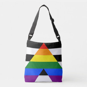 Bolso Cruzado La bandera de aliado heterosexual de SlipperyJoe c
