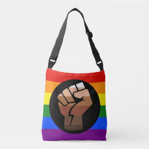 Bolso Cruzado La bandera de color de gente queer de SlipperyJoe'