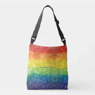 Bolso Cruzado La bandera teñida con efecto arcoíris de SlipperyJ