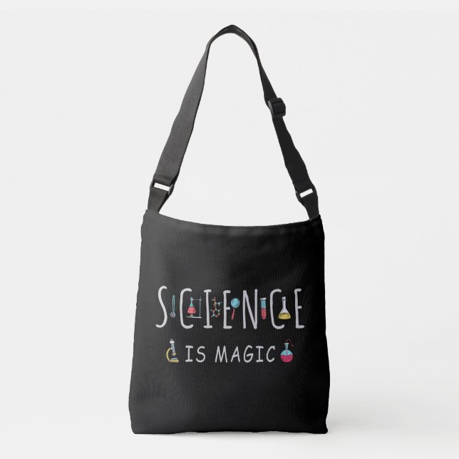 Bolso Cruzado La ciencia es magia (Anverso)